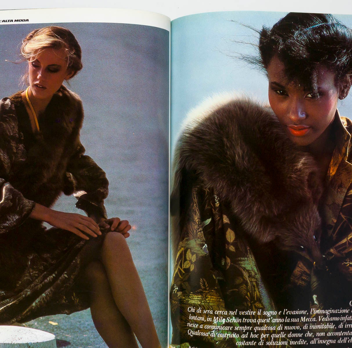 Michelle Stevens GIA CARANGI Alta Moda HARPER'S BAZAAR ITALIA September 1978 vtg