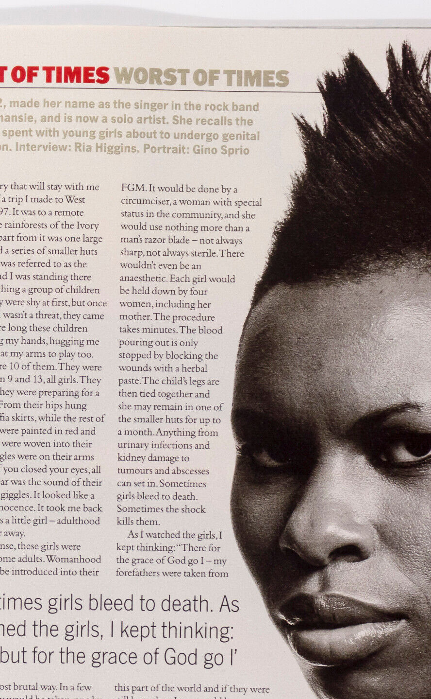 Diane Arbus JAMES IVORY Gerald Scarfe SKIN SKUNK ANANSIE ~ Sunday Times magazine