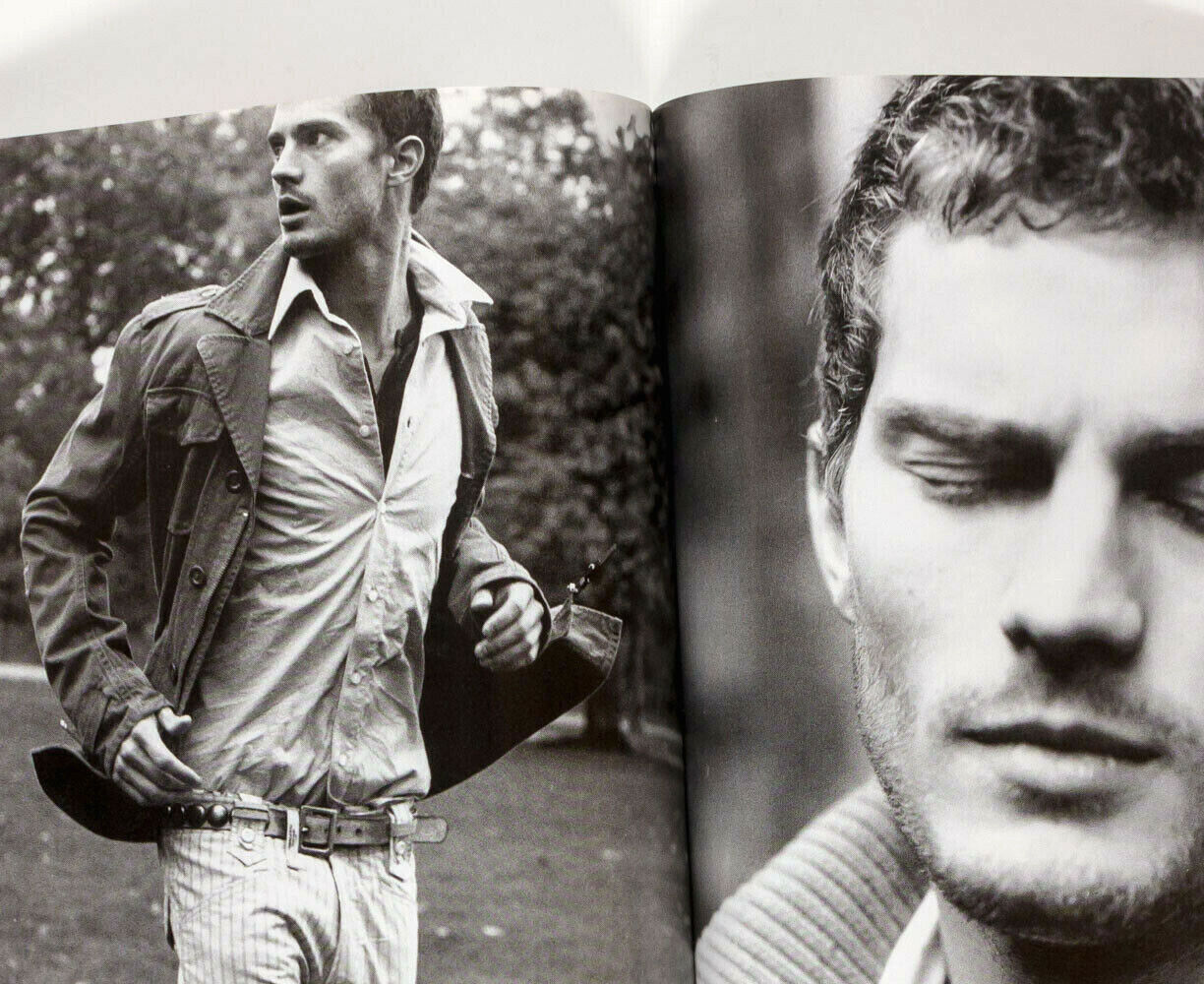Early JAMIE DORNAN Rare black & white fashion photo's 2000s magazine MODEL ACTOR