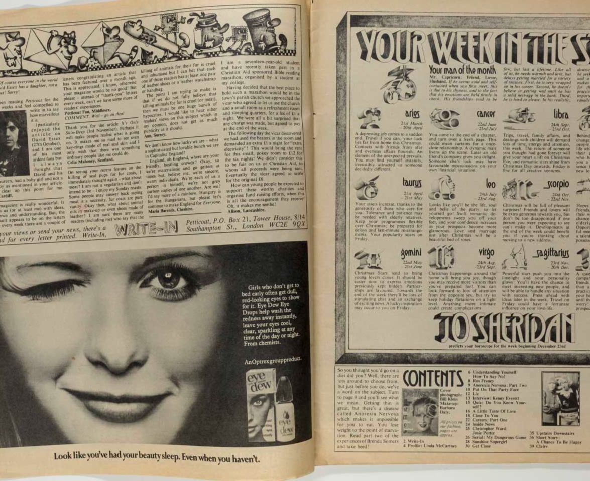 LINDA McCARTNEY Kenny Everett GRANNY TAKES A TRIP Petticoat 22 December 1973 vtg