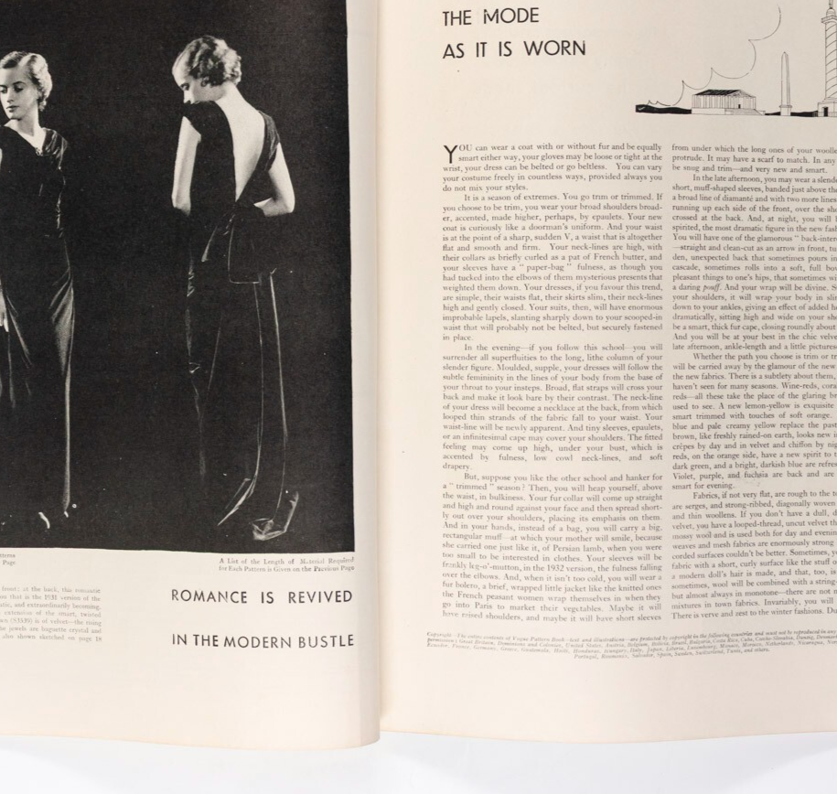 VOGUE PATTERN book December 1931 GEORGES LEPAPE Fashion WINTER Art Deco UK Women