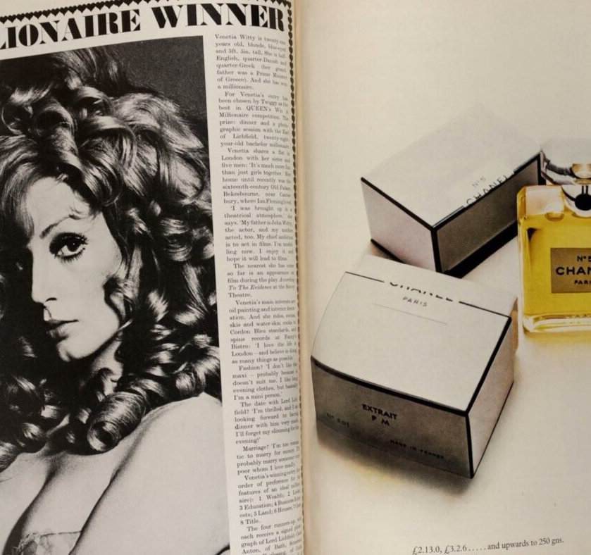 Ingrid Boulting MAUDIE JAMES Nik Cohn MICHAEL YORK Elizabeth Toro QUEEN magazine