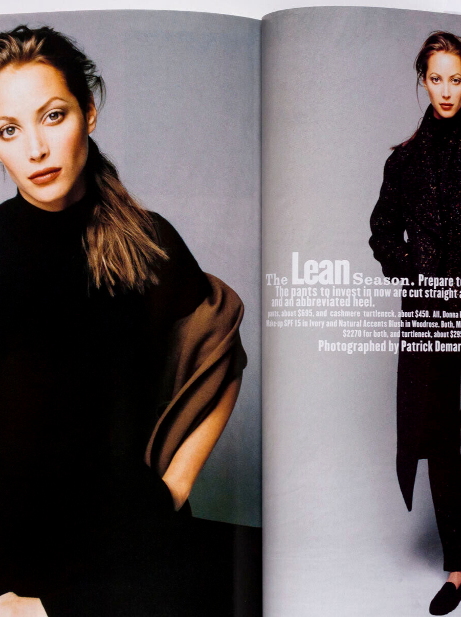 KIRSTY HUME Kate Moss CHRISTY TURLINGTON Guinivere EVA HERZIGOVA Roversi Harpers