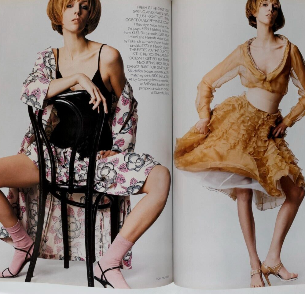 Naomi Campbell TOM FORD Sarah Jessica Parker VOGUE February 2001 Hannelore Knuts