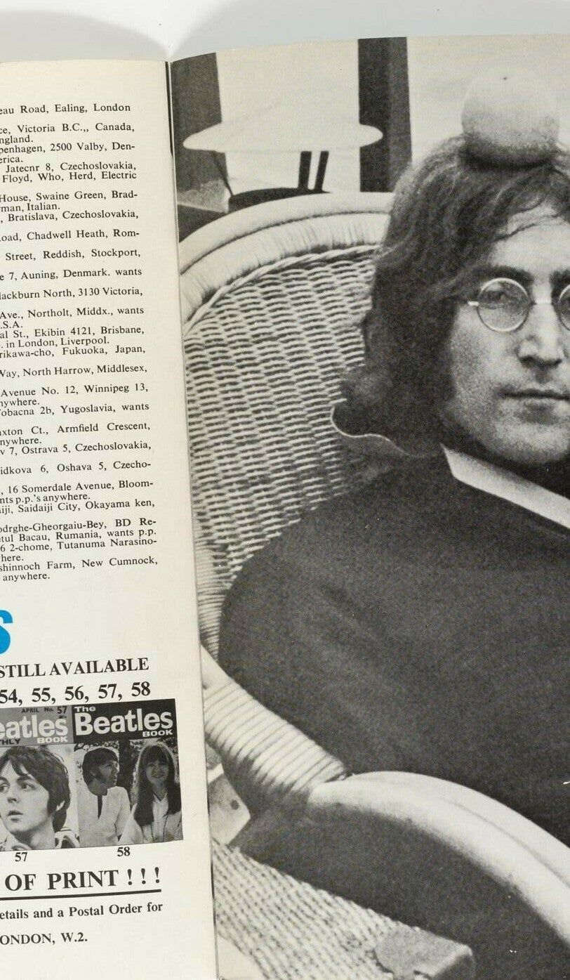 PATTIE BOYD George Harrison JOHN LENNON EMI Ringo BEATLES MONTHLY BOOK magazine