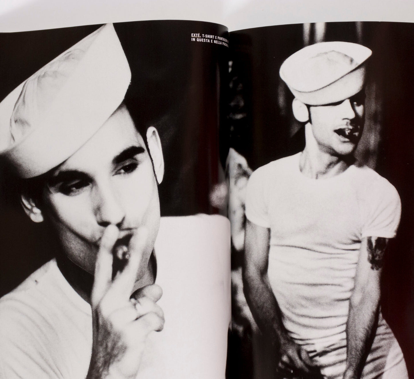 BRAD PITT Guy Pearce ROVERSI Deborah Turbeville ELLEN VON UNWERTH ~ L'UOMO VOGUE