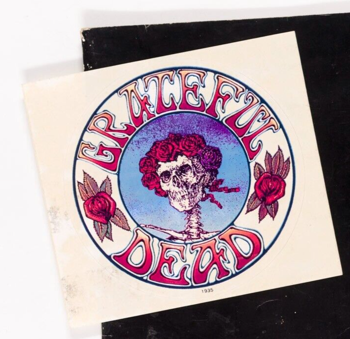 GRATEFUL DEAD Bertha STICKER Authentic original 1971 Unused Antique 1935 vintage