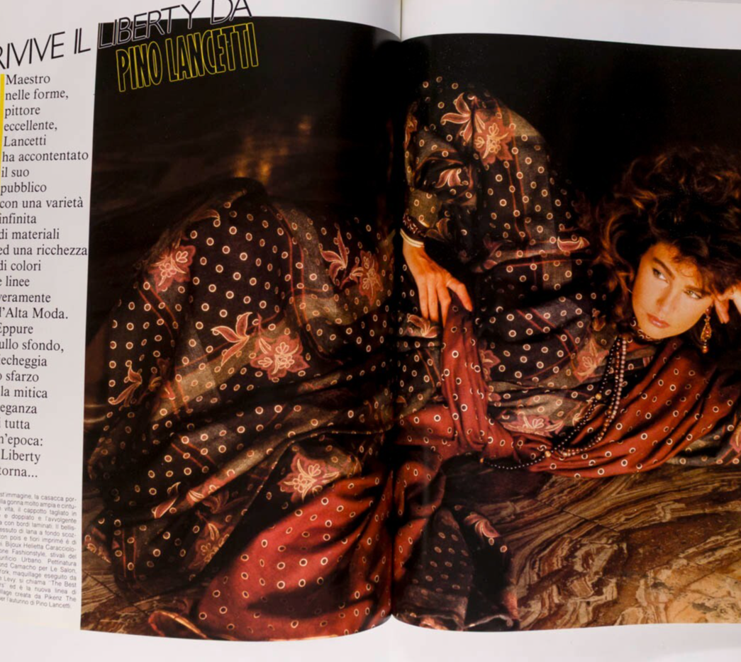 BROOKE SHIELDS Joe Eula MARIEL HEMINGWAY Harpers Bazaar Italia 9 September 1981