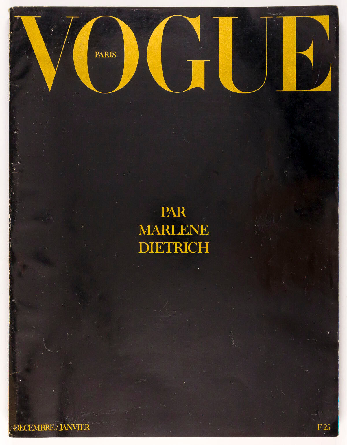 PARIS VOGUE par by MARLENE DIETRICH Helmut Newton GUY BOURDIN magazine 1974 Xmas