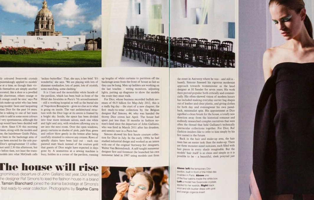 RAF SIMONS' Dior debut PIETER MULIER Martin Parr STRADIVARIUS Telegraph magazine