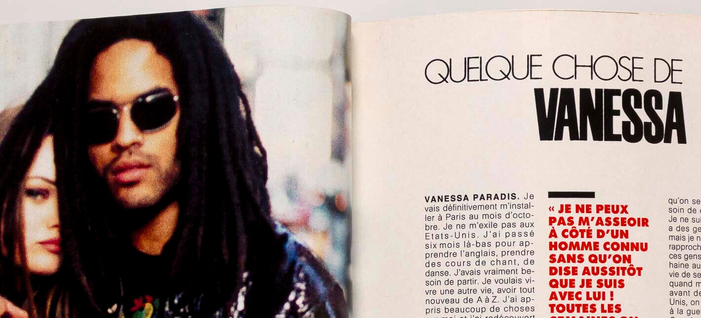 Vanessa Paradis PHILIPPE STARCK Collections ELLE FRANCE magazine 8 1992 Kidswear