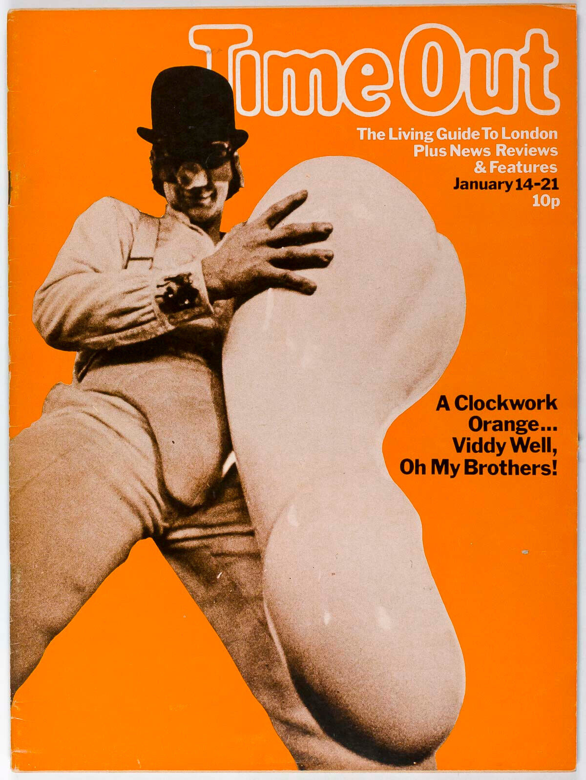 A CLOCKWORK ORANGE Stanley Kubrick TIME OUT January 1970 100 Malcolm McDowell UK