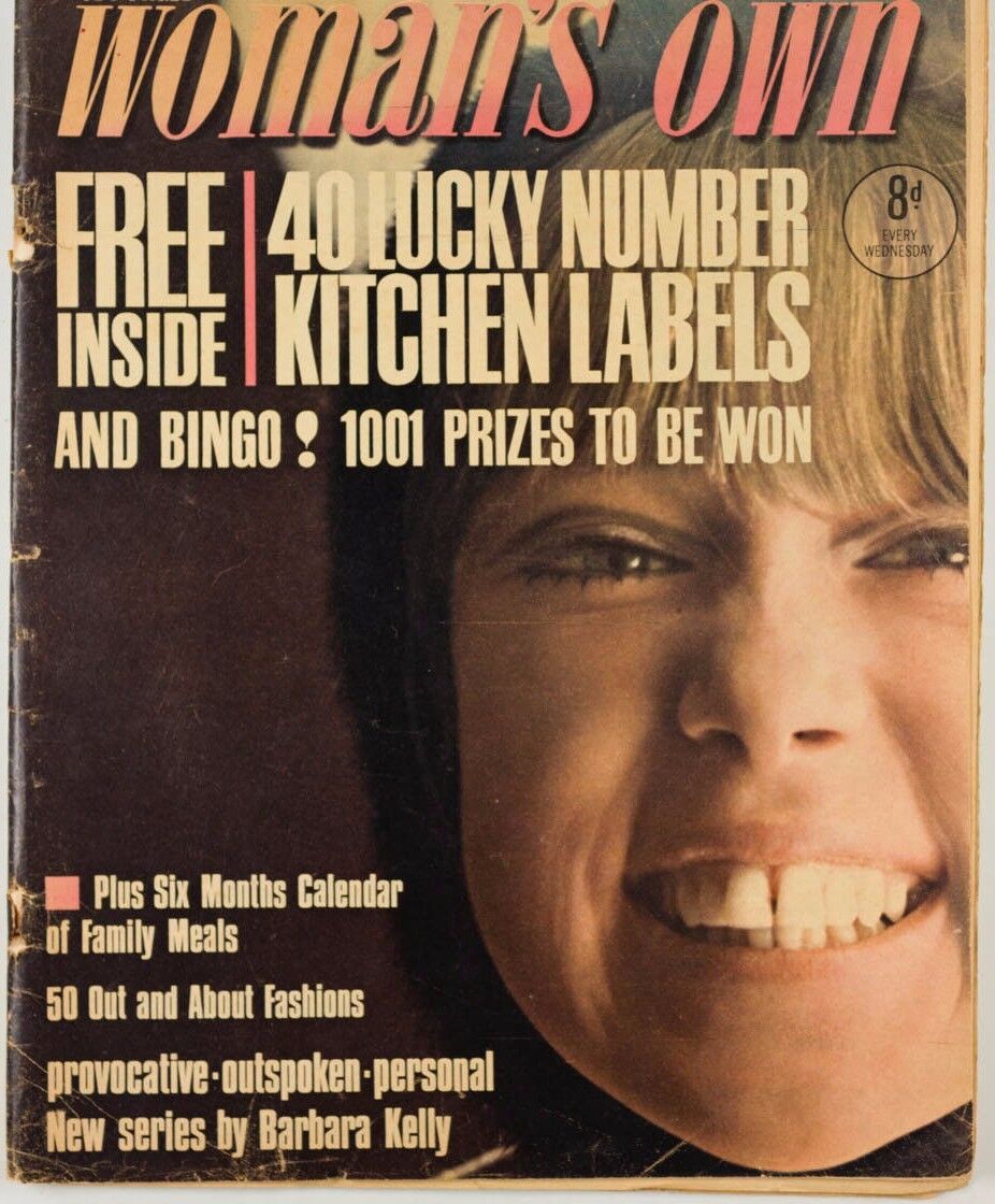 PATTIE BOYD Joanna Lumley BARBARA KELLY Jill Kennington 60s Woman's Own magazine