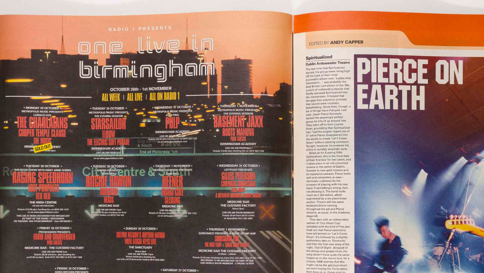 APHEX TWIN Spiritualized GARBAGE Sum 41 Pulp NME magazine 6 October 2001 Streets