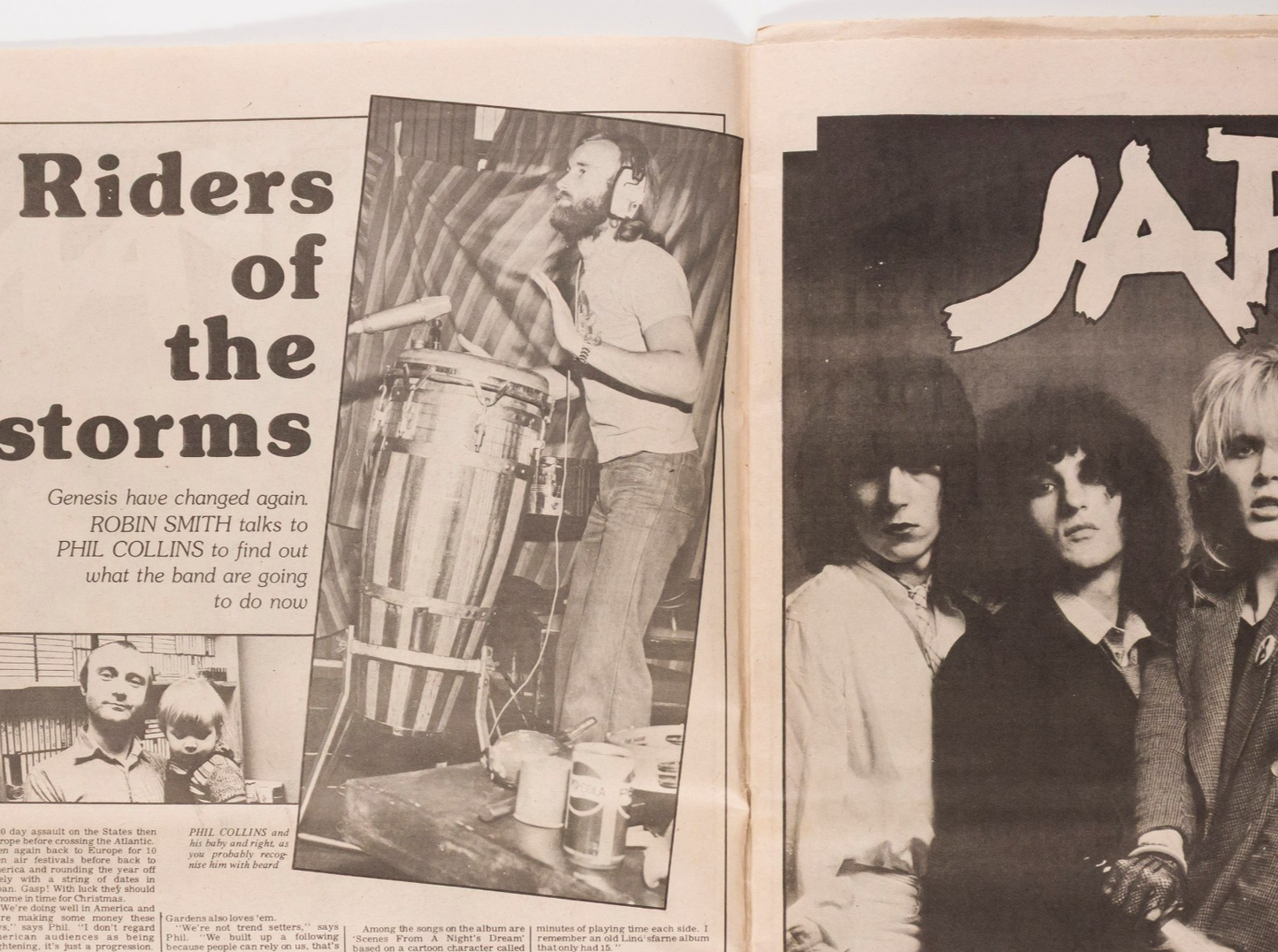 Sid Vicious NANCY SPUNGEN Sex Pistols RECORD MIRROR 8 April 1978 Phil Collins UK