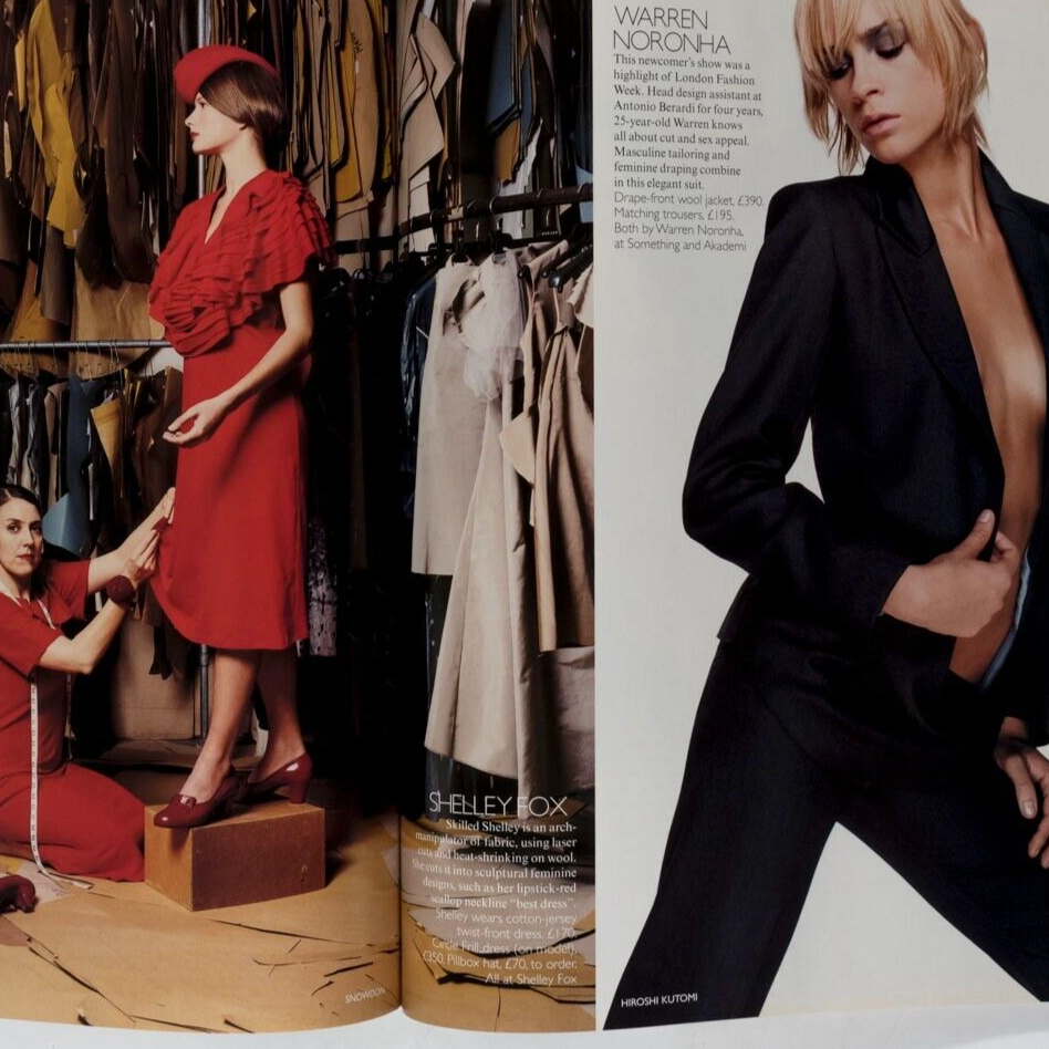 Naomi Campbell TOM FORD Sarah Jessica Parker VOGUE February 2001 Hannelore Knuts