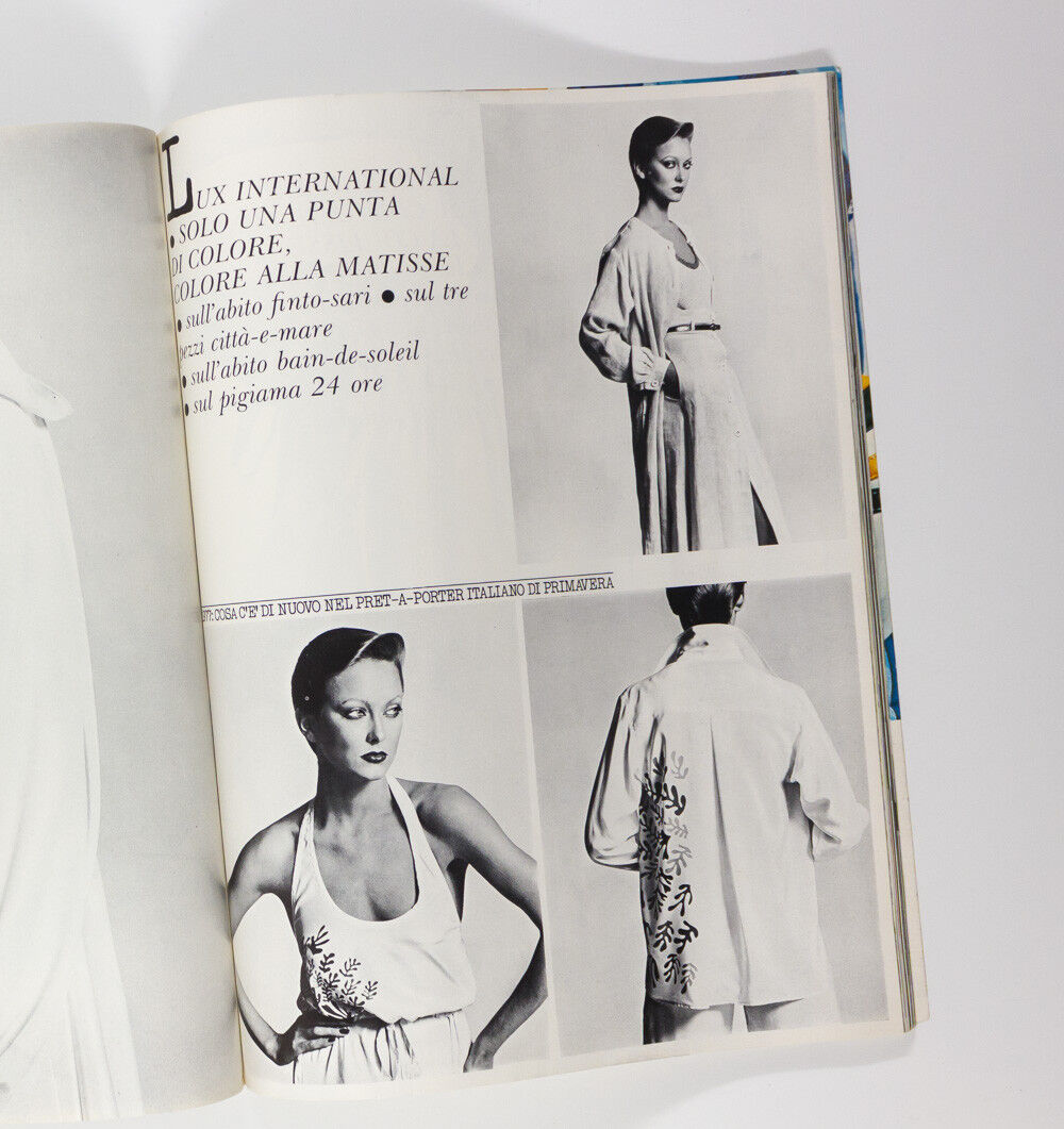 VOGUE ITALIA magazine VTG January 1977 SPRING SUMMER Milan COLLECTIONS issue S/S