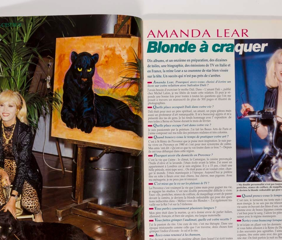 Amanda Lear WINTER Sports NUIT magazine February 1994 Paris night clubs CLUBBING