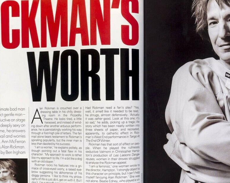 Stephanie Roberts ALAN RICKMAN Nadja Auermann ELLE 1992 Cyberpunk MARK BORTHWICK