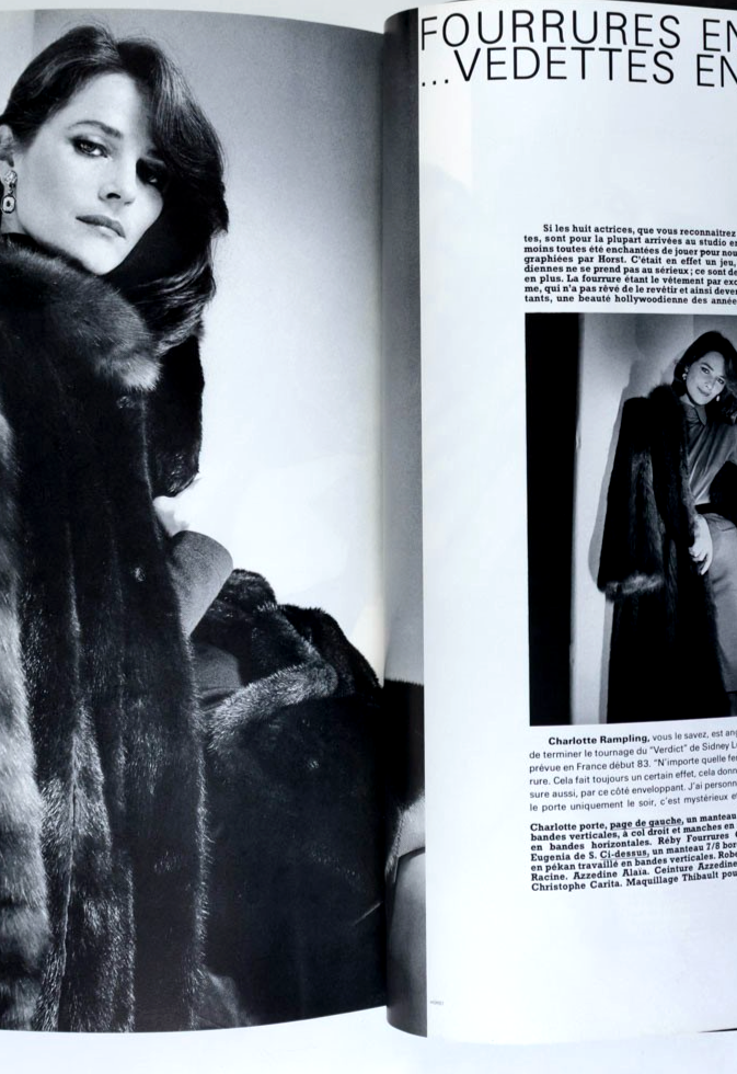 Brooke Shields HELMUT NEWTON Rampling FARRAH FAWCETT Paris Vogue November 1982