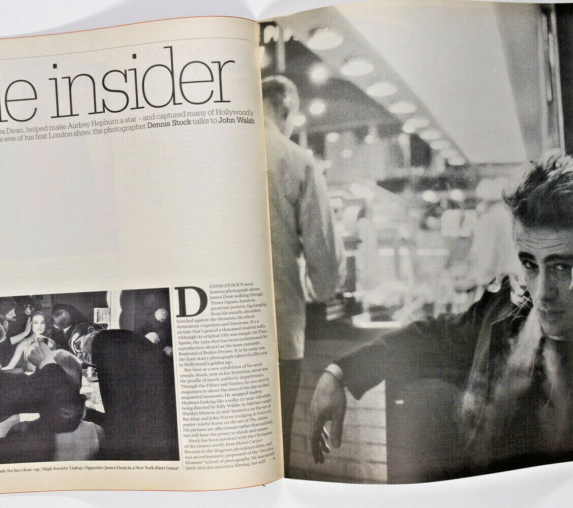 AUDREY HEPBURN Dennis Stock JAMES DEAN Marilyn Monroe ICONS Independent magazine