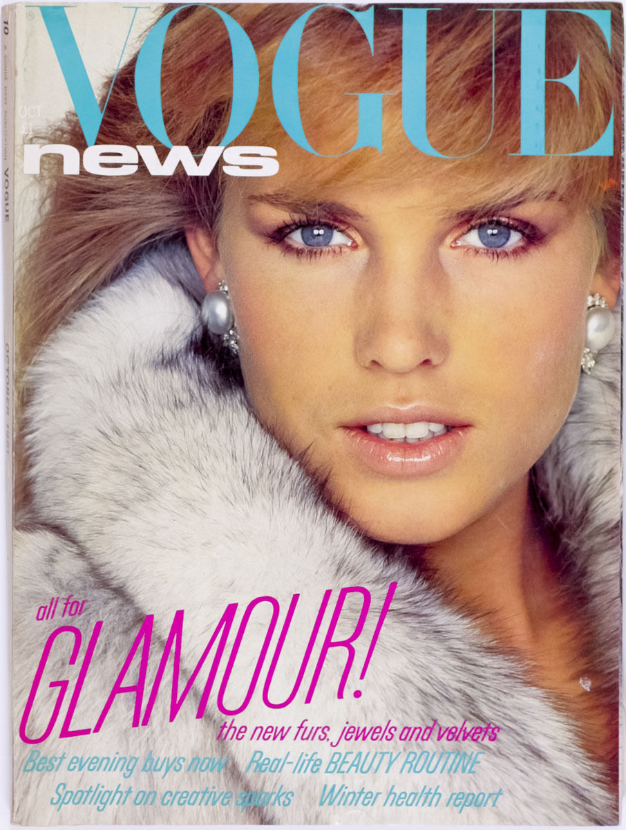 PAULINA PORIZKOVA Patrick Demarchelier VINTAGE Missoni JAEGER Vogue magazine 80s