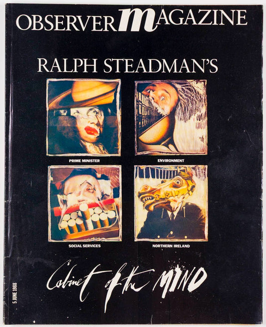 Ralph Steadman CABINET OF THE MIND Observer magazine June 1988 Northern Ireland