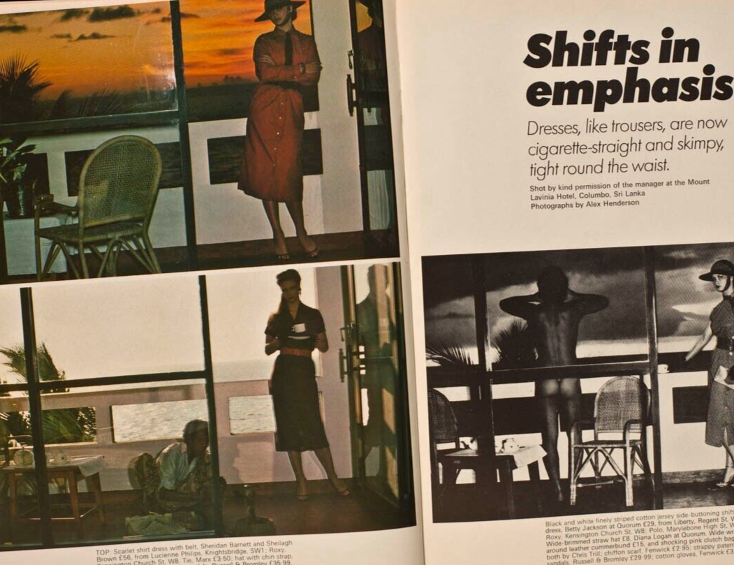 SYLVIA KRISTEL Tina Chow JOHN HURT Honey magazine May 1979 SRI LANKA Soho RITZY