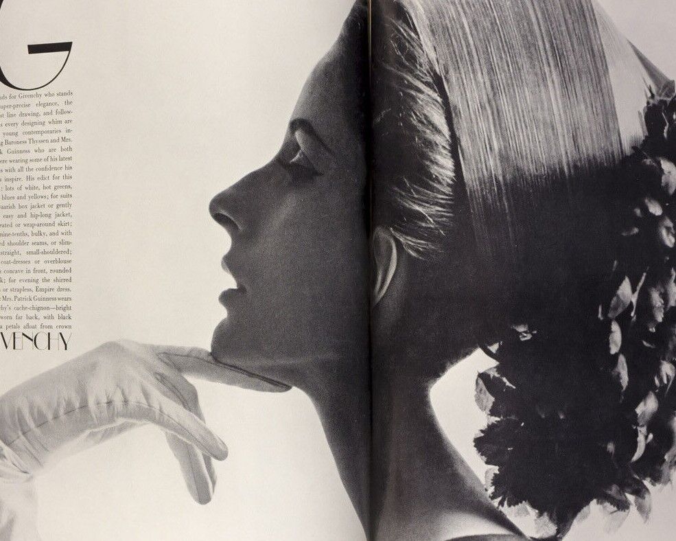 TANIA MALLET Jill Kennington PRINT MANIA Cecil Beaton BALENCIAGA Givenchy VOGUE