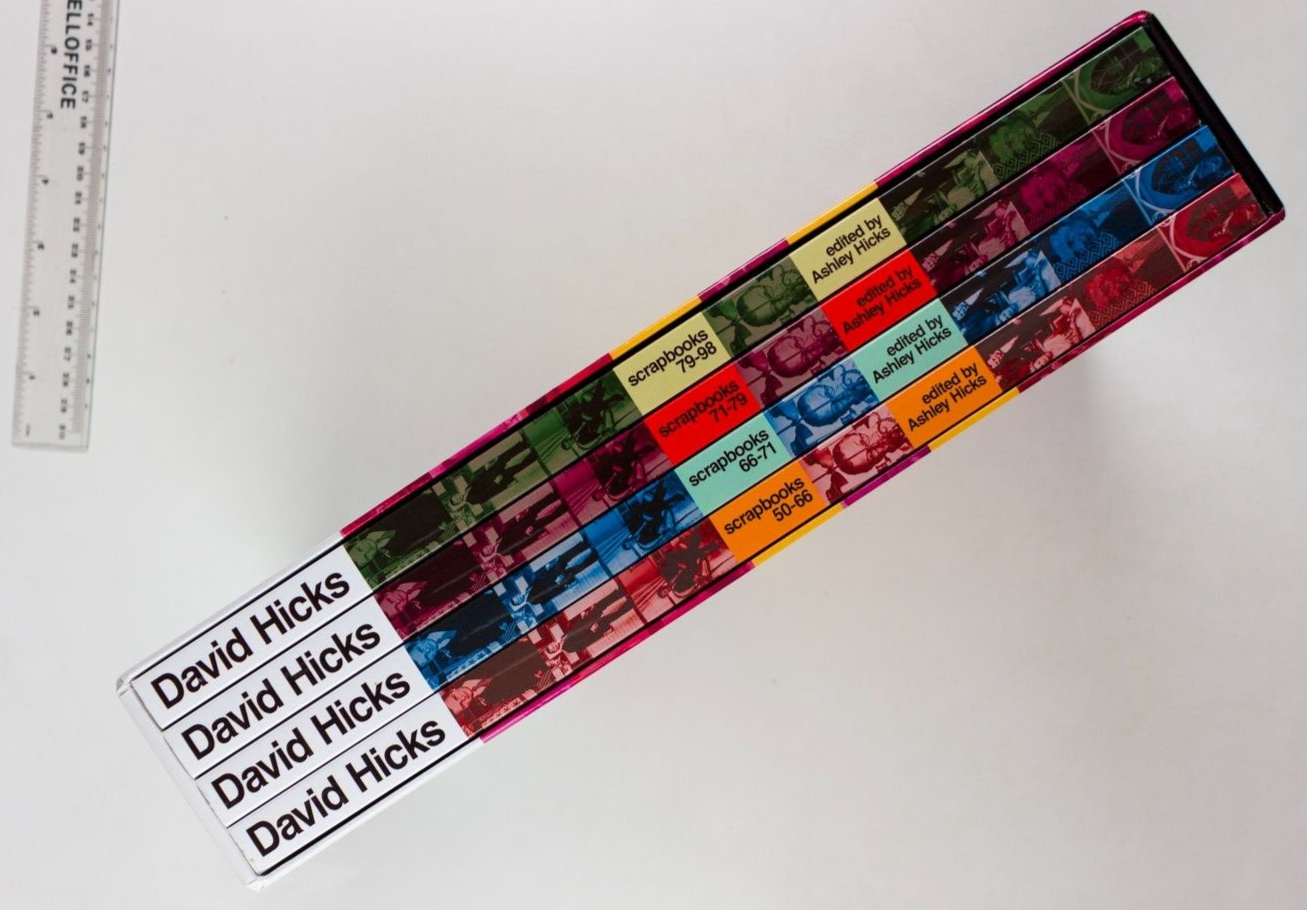 David Hicks SCRAPBOOKS 1950 1998 SLIPCASE book volumes LTD EDITION of 250 Ashley