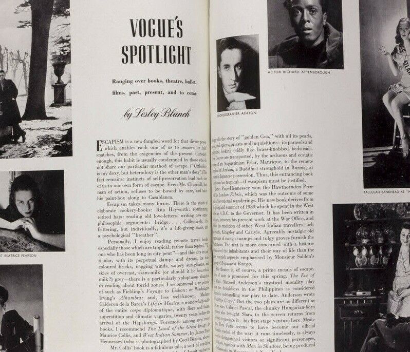 RICHARD ATTENBOROUGH Norman Parkinson GENERAL DE GAULLE Tallulah Bankhead  VOGUE