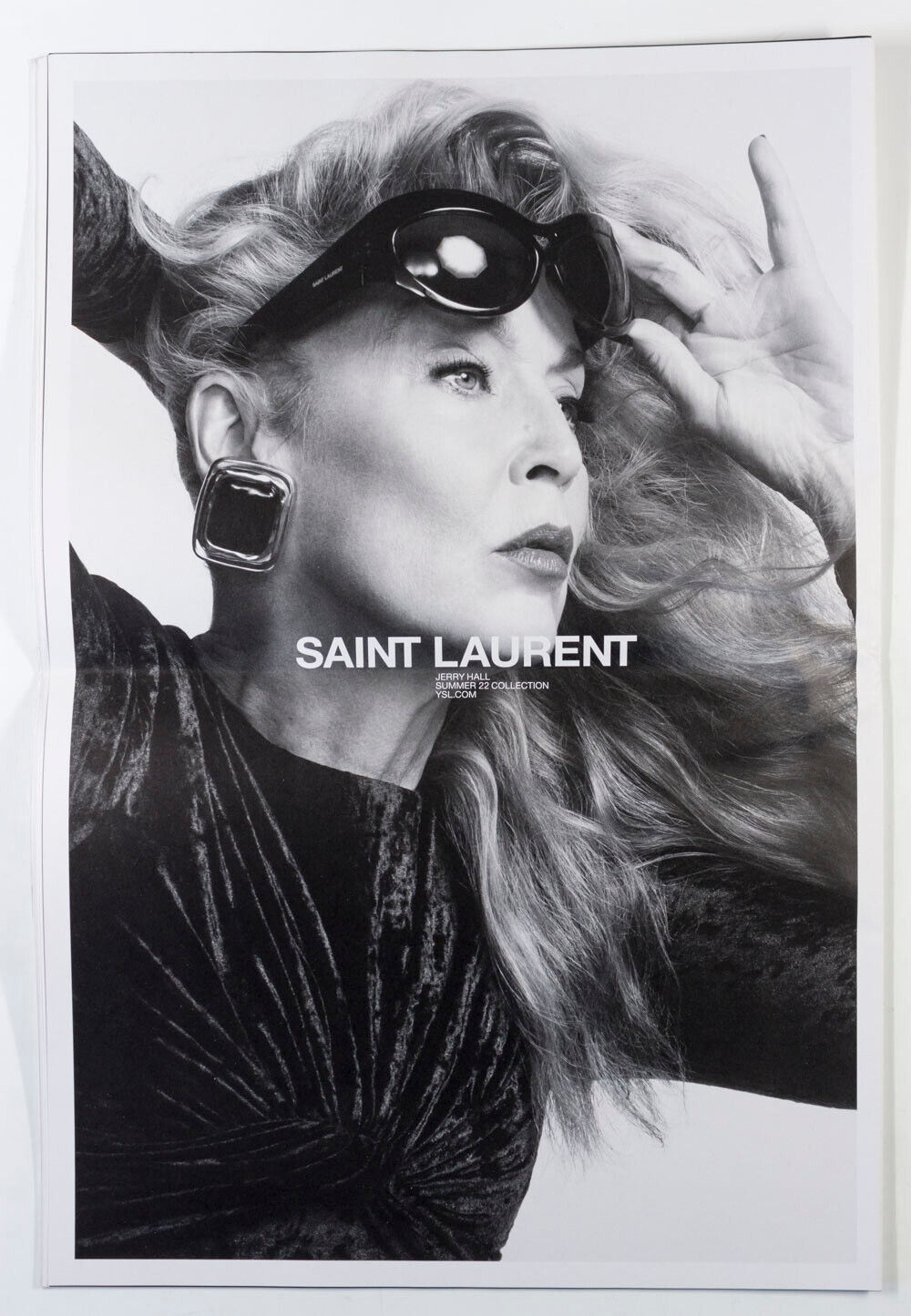 MICA ARGANARAZ Jerry Hall SAINT LAURENT lookbook magazine ANTHONY VACCARELLO 22