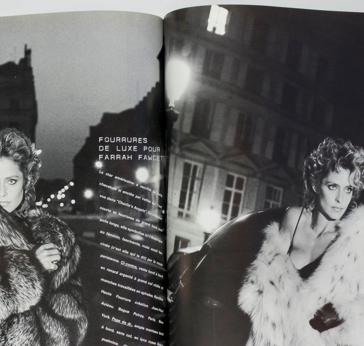 Brooke Shields HELMUT NEWTON Rampling FARRAH FAWCETT Paris Vogue November 1982