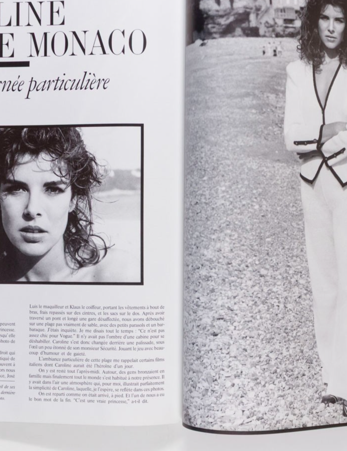 PRINCESS CAROLINE Guy Bourdin SARAH MOON Ellen Von Unwerth PARIS VOGUE June 1988