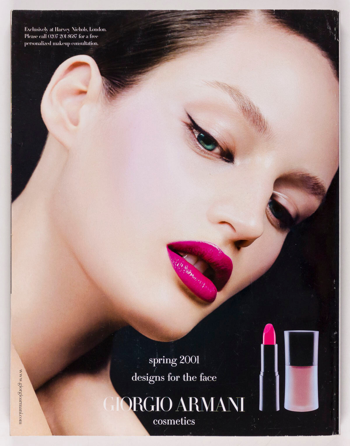 Unsmiling KAROLINA KURKOVA Two face VOGUE magazine May 2001 Tamara Rojo KORS vtg