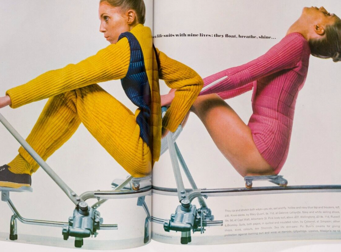 MAUDIE JAMES Guy Bourdin PATTIE Jenny BOYD Marimekko LINDA THORSON Rolex VOGUE