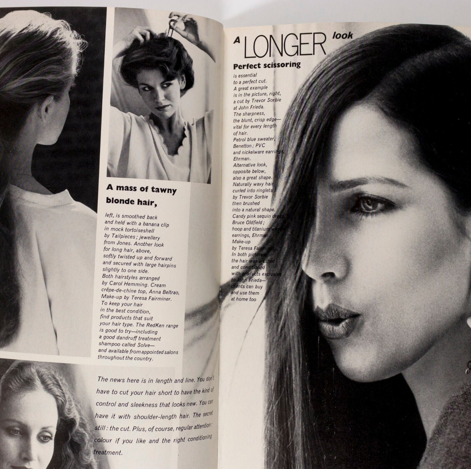 Andie MacDowell CARRIE NYGREN Angela Robinson BEAUTY IN VOGUE makeup UK magazine