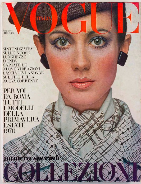 Moyra Swan DAVID BAILEY Barry Lategan COLLECTIONS Summer VOGUE ITALIA March 1970