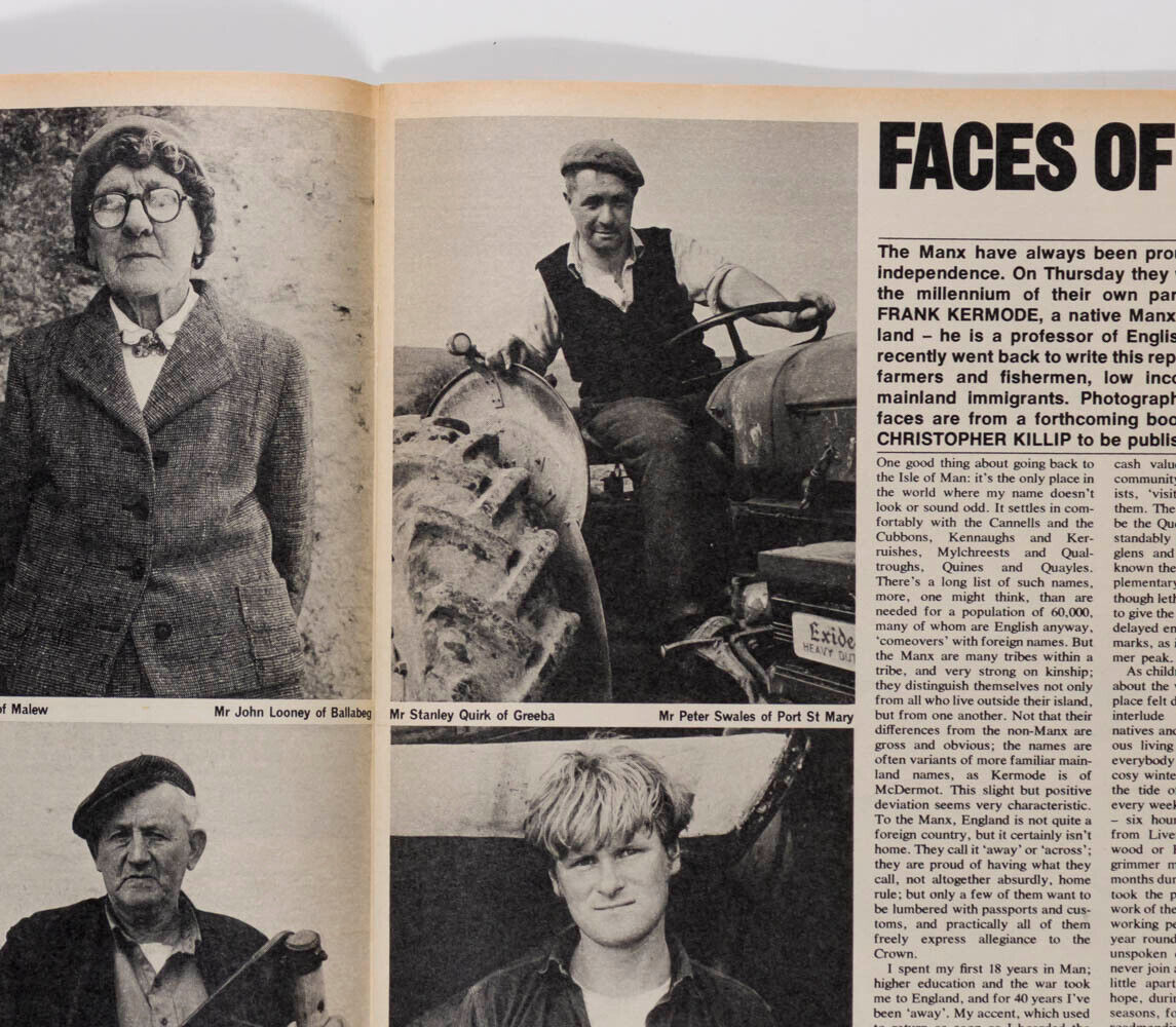 Chris Killip THE FACES OF MAN Isle MANX photo portraits OBSERVER magazine 1970's