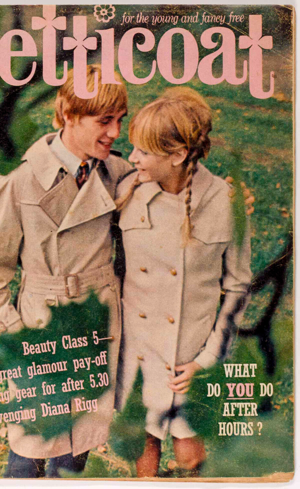 The Avengers DIANA RIGG Paulene Stone TWIGGY Grace Coddington PETTICOAT magazine