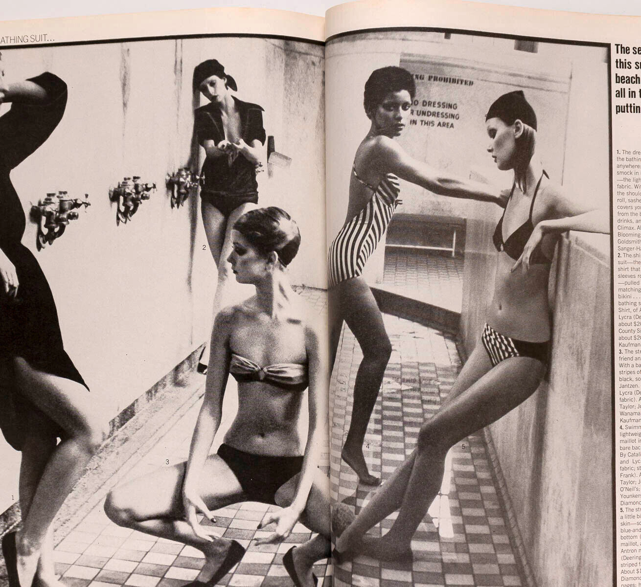 Lisa Taylor DEBORAH TURBEVILLE Helmut Newton VOGUE May 1975 Susan Sontag AVEDON