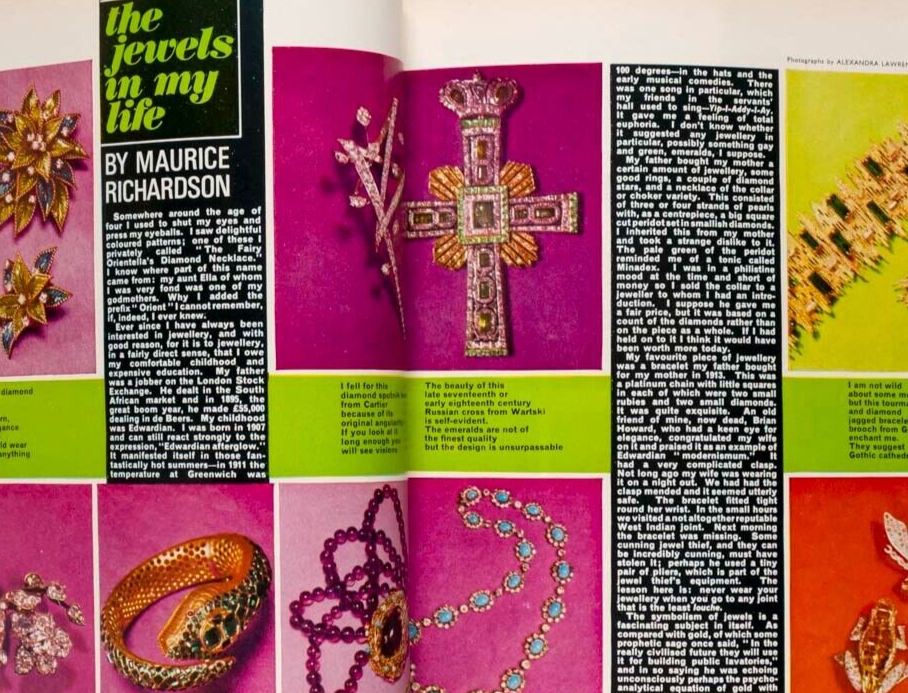 Diana Rigg CATHEE DAMEN Nadia Nerina CHAIM TOPOL Grima WOMAN'S JOURNAL magazine