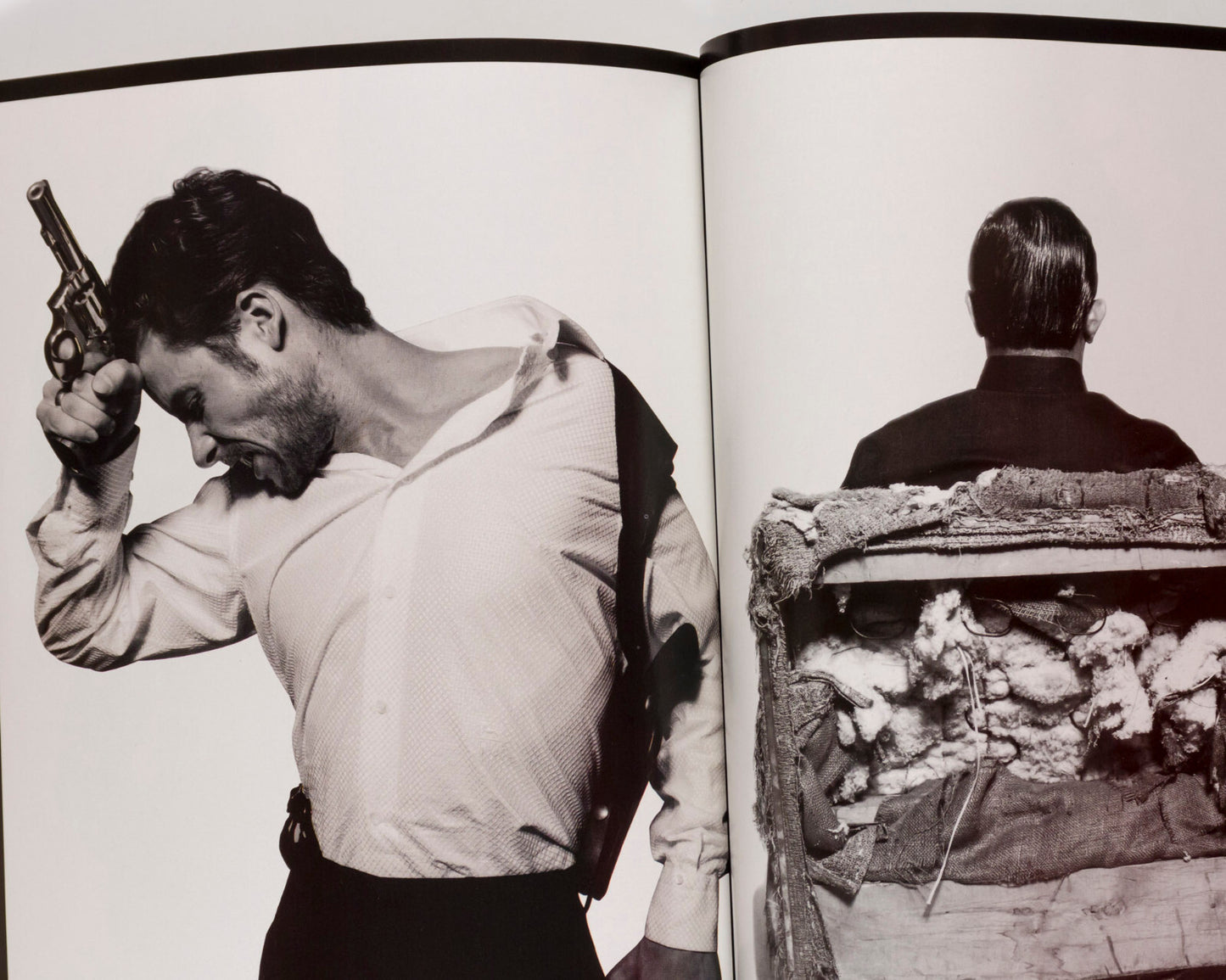 BRAD PITT Guy Pearce ROVERSI Deborah Turbeville ELLEN VON UNWERTH ~ L'UOMO VOGUE