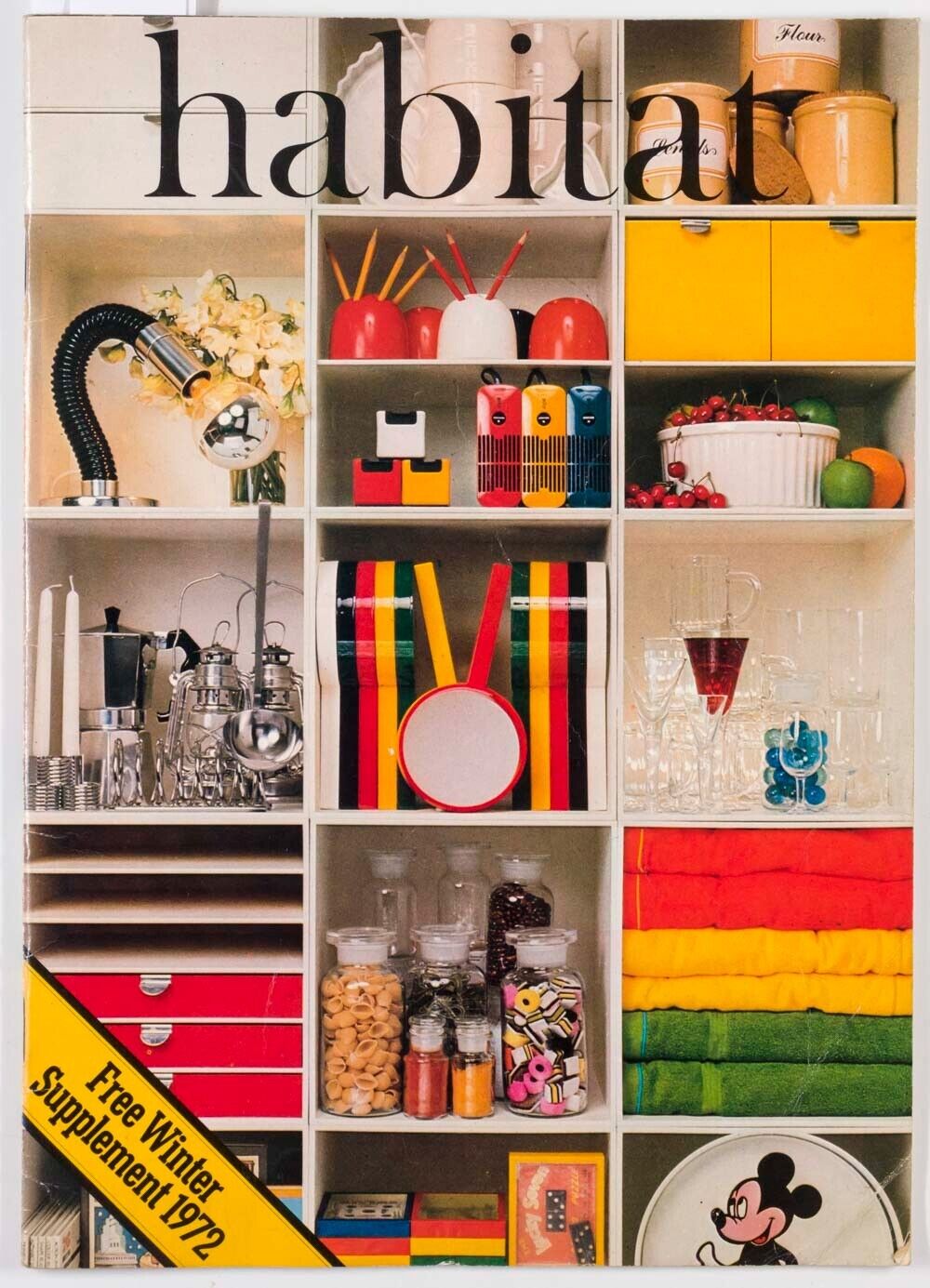 HABITAT Winter 72 catalog PALASET Conran STORAGE Lights INTERIOR DESIGN magazine