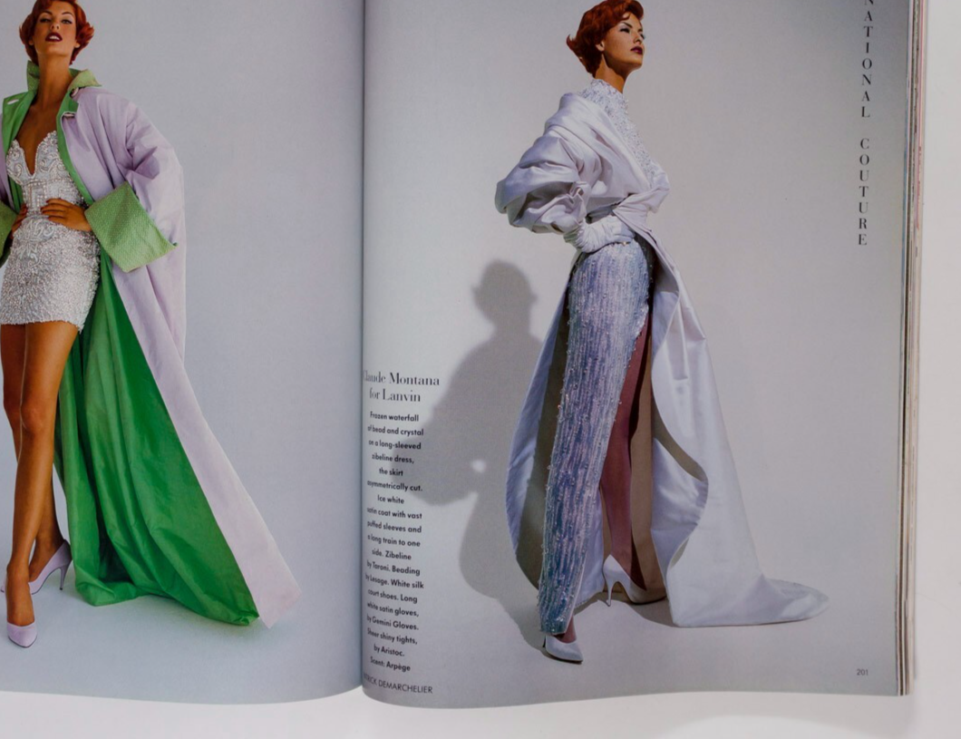 Linda Evangelista TATJANA PATITZ Yasmeen Ghauri VOGUE October 1991 Givenchy DIOR