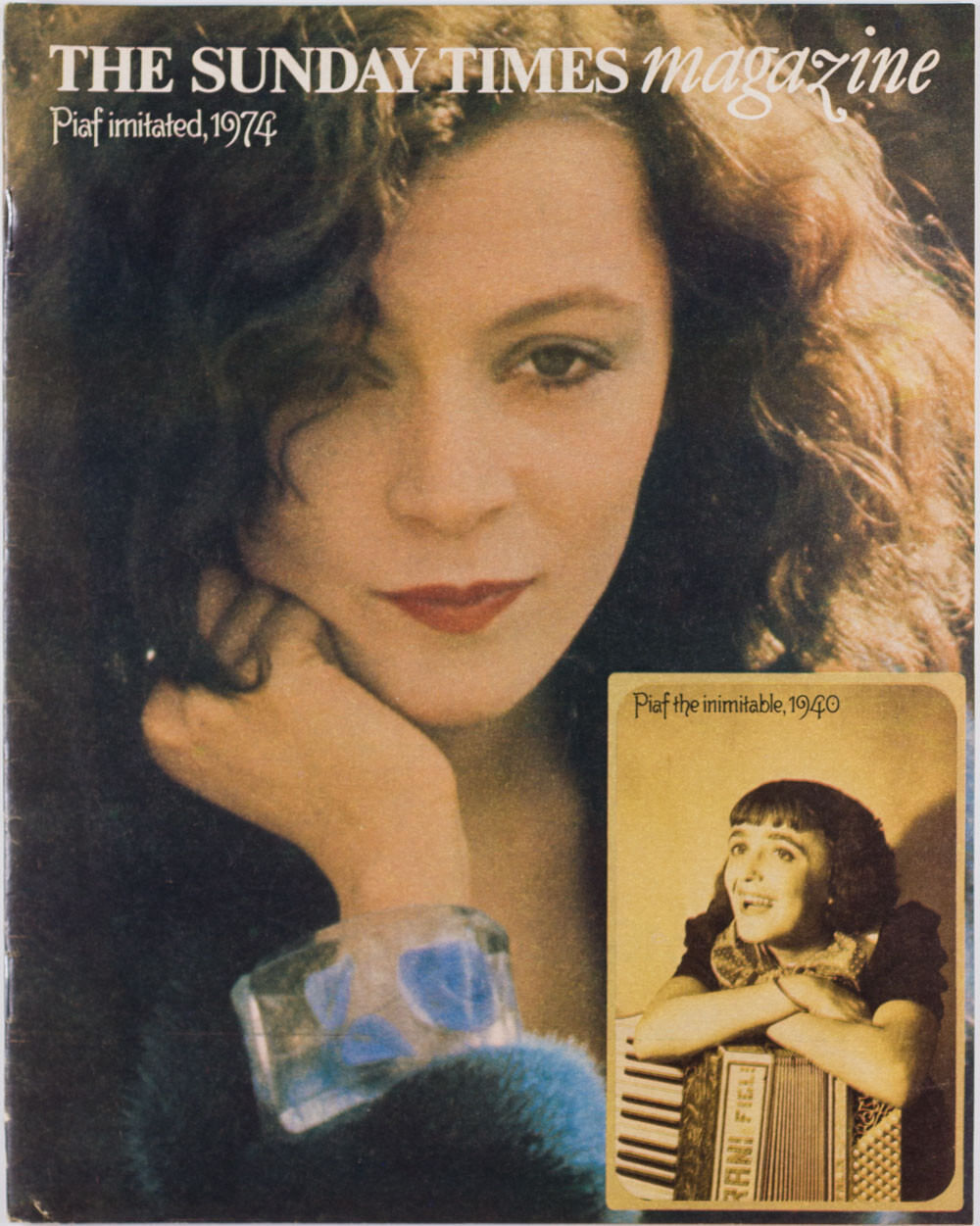 Brigitte Ariel EDITH PIAF Ken Griffiths STEVE HERR The Sunday Times magazine VTG