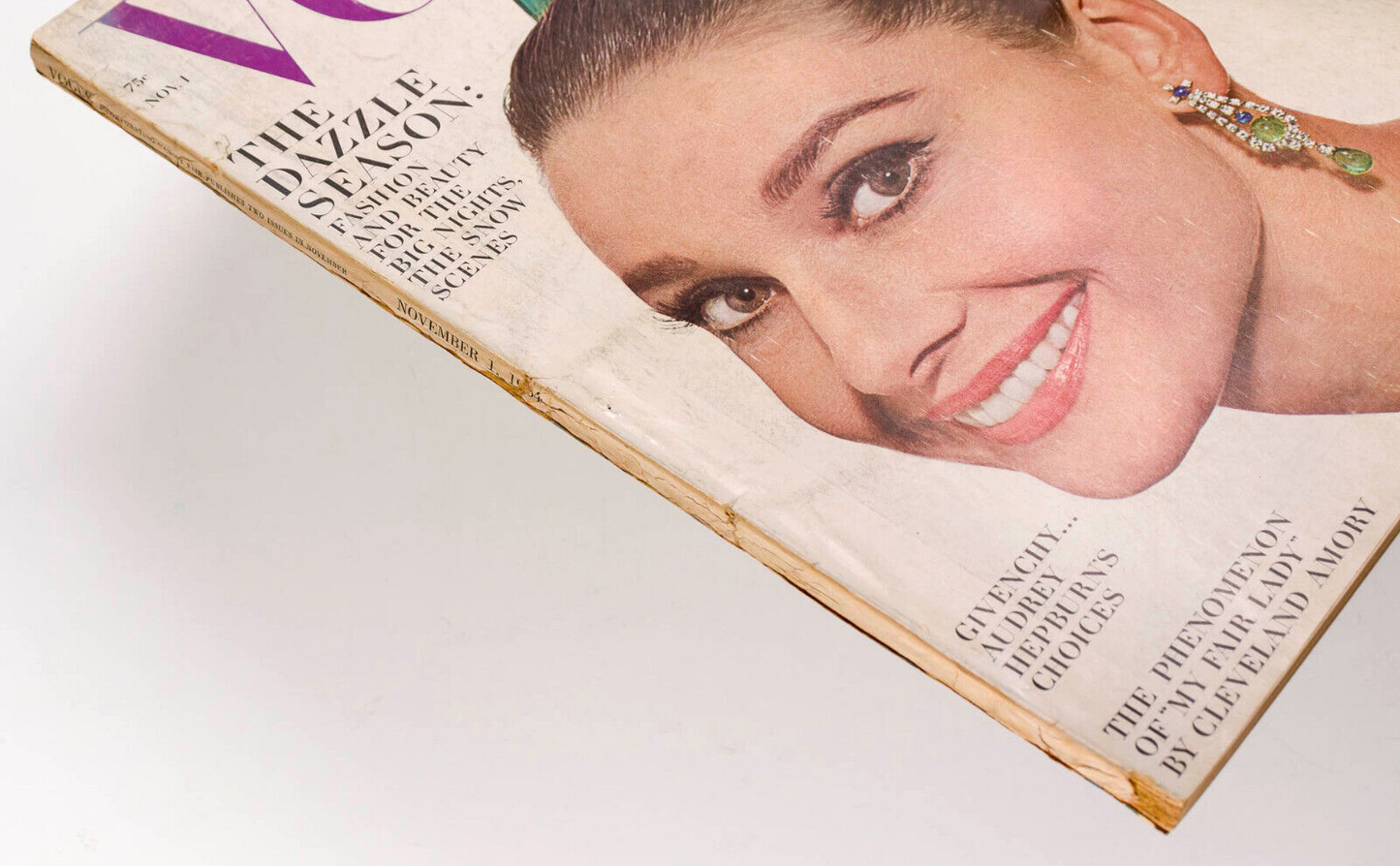 AUDREY HEPBURN Givenchy JILL KENNINGTON Vogue 1st November 1964 Penn PONTIAC vtg