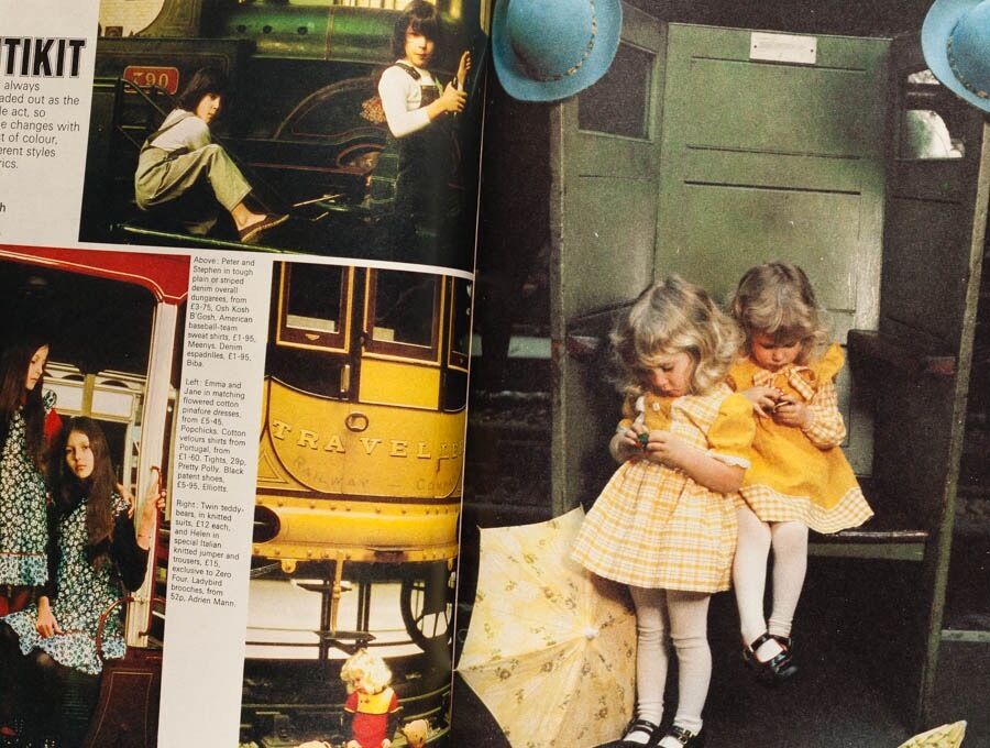 EVELYN WAUGH Children's fashion OCCULT SOCIETIES Biba OBSERVER MAGAZINE vtg 70's