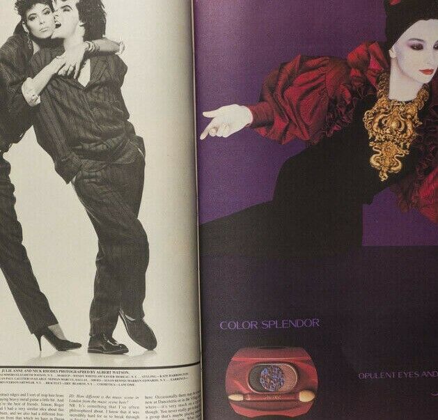 Nick Rhodes DURAN Antonio Lopez ROBERT MAPPLETHORPE Interview magazine 1985 Nov