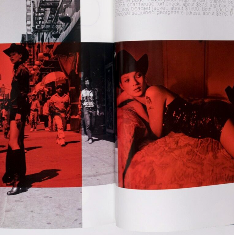 KATE MOSS by GLEN LUCHFORD in MANHATTAN NEW YORK Roseland US HARPERS BAZAAR Rare